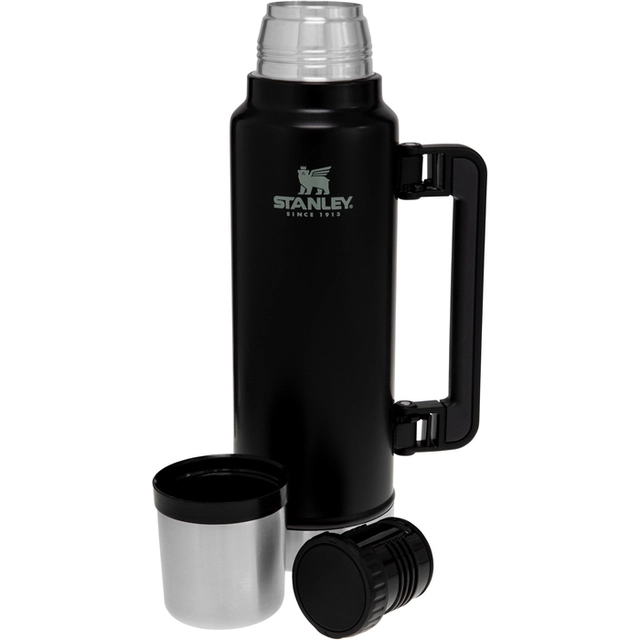 TERMOS 1,4L CLASSIC MATT SORT Med mulighet for gravering - Stanley PMI 