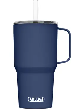TERMOKOPP STRAW MUG 0,71L NAVY med mulighet for gravering- Camelbak