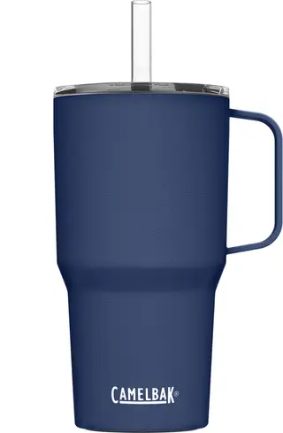 TERMOKOPP STRAW MUG 0,71L NAVY med mulighet for gravering- Camelbak