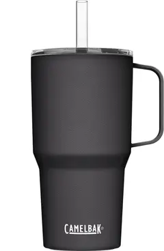 TERMOKOPP STRAW MUG 0,71L BLACK med mulighet for gravering- Camelbak