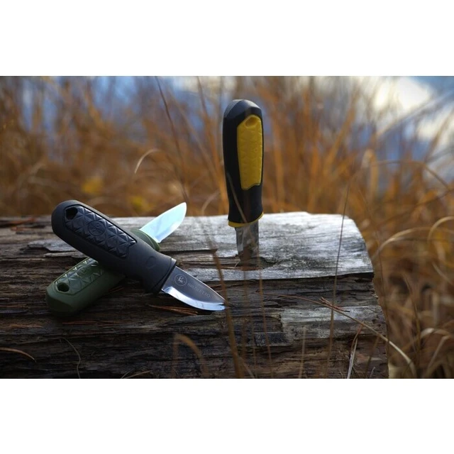 KNIV KONGLA BLACK/YELLOW Brusletto 