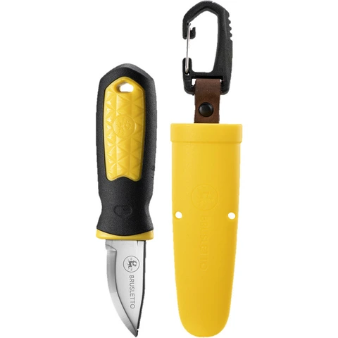 KNIV KONGLA BLACK/YELLOW Brusletto