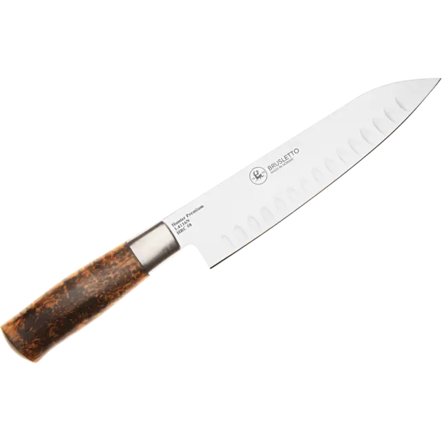 KNIV CHEF 19CM M/ LUFTLOMME Med mulighet for gravering- Brusletto 