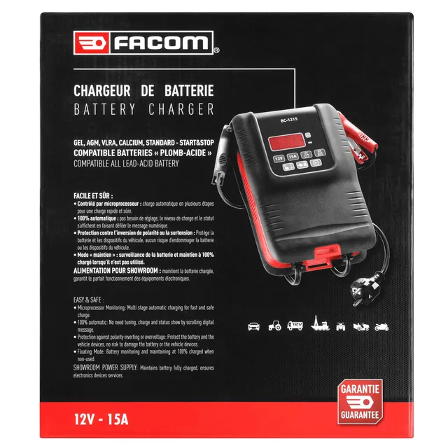 LADER BATTERI 12V 15A Facom 