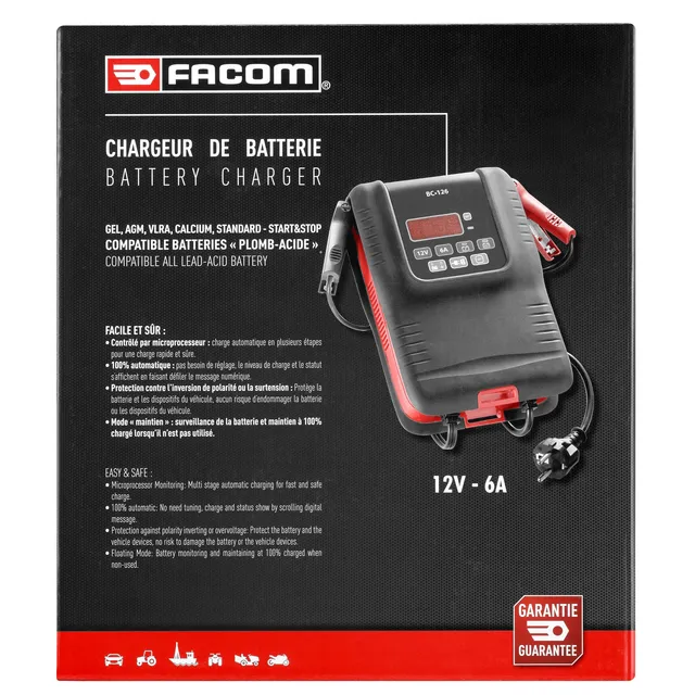 LADER BATTERI 12V 6A Facom 