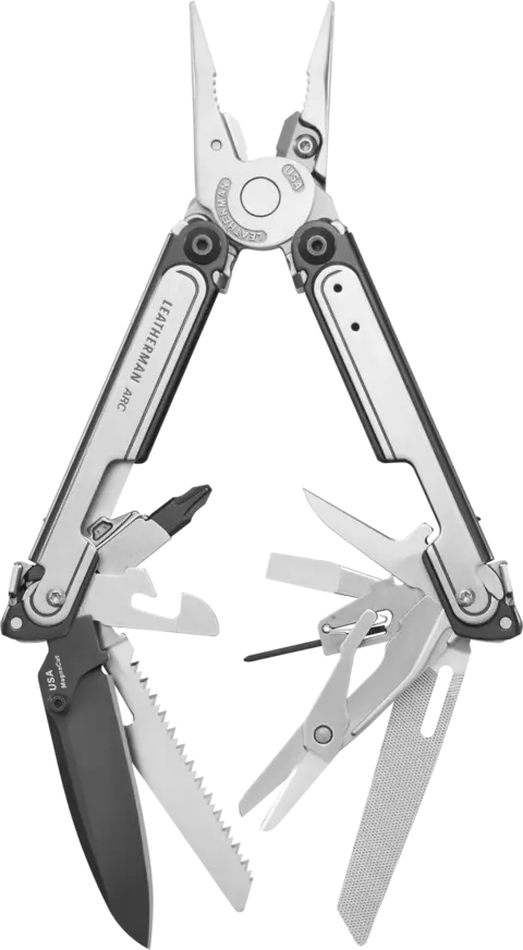 MULTIVERKTØY ARC RUSTFRI/SORT m/taske og bitssett - Leatherman