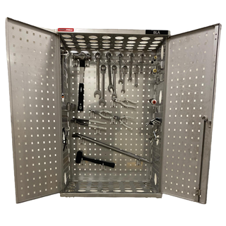 VERKT&#216;YSKAP SYREFAST B600 x D400 x H1800mm AISI 316L, Sanit&#230;r