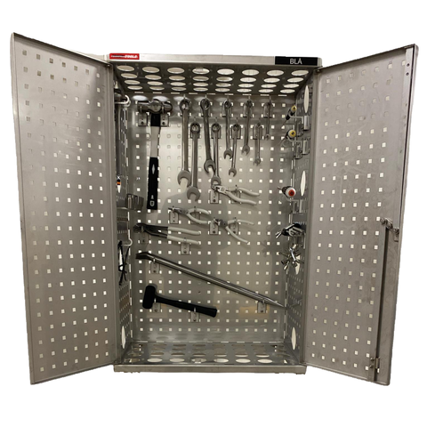 VERKTØYSKAP SYREFAST B600 x D400 x H1800mm AISI 316L, Sanitær