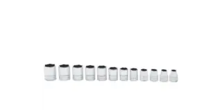 PIPESETT 3/8&quot; DR. 8-19MM SEKSKANT 212FSMY - 12 Deler - Snapon