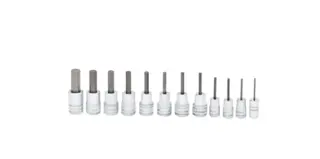 PIPESETT INNV. 6KANT 1/4, 3/8&quot; DR TOMMER 212EFTAY - 12 Deler - Snapon