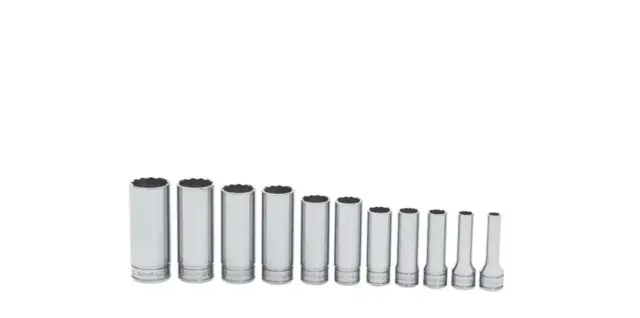 PIPESETT 3/8" DR. LANG 1/4-7/8" TOLVKANT 211SFY - 11 Deler - Snapon 