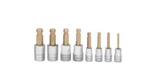 PIPESETT INNV 6KANT KULE 1/4, 3/8&quot; DR MM 208EFTABMY - 8 Deler - Snapon