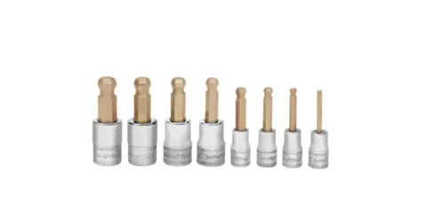 PIPESETT INNV 6KANT KULE 1/4, 3/8" DR MM 208EFTABMY - 8 Deler - Snapon