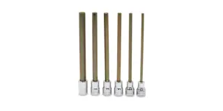 PIPESETT INNV 6KANT 3/8&quot; DR LANG METRISK 206EFAML - 6 Deler - Snapon