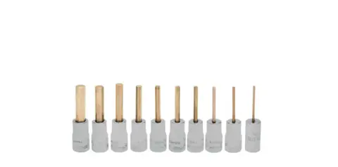 PIPESETT INNV. SEKSKANT 1/4" DR. TOMMER 110ETMAY - 10 Deler - Snapon