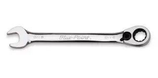 KOMB. N&#216;KKEL 15&#176; TOLVKANT - TOMMER Open-End - Snapon Blue-Point&#174;