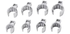 KR&#197;KEFOT SETT 3/8&quot; TOLVKANT 5/8 - 1-1/6&quot; Ring 8 Stk Snapon