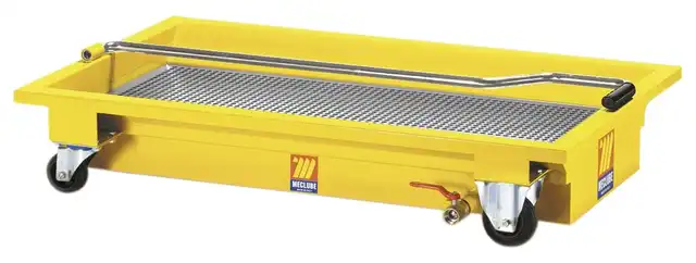 OLJEOPPSAMLER LAVTBYGGENDE HJUL 60L 60 liter, drenering, Hjulbase 