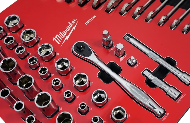 PIPE- OG NØKKELSETT TOOLGUARD™ 59DEL HDFI - Milwaukee Custom 