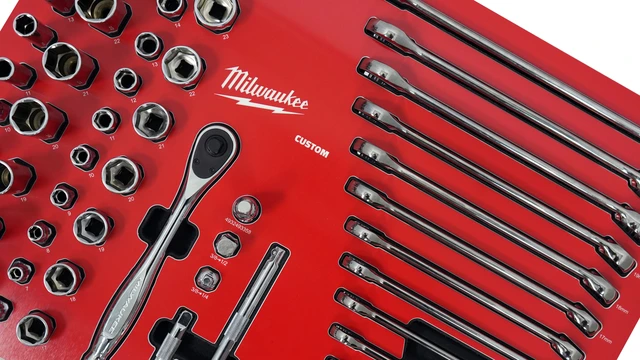 PIPE- OG NØKKELSETT TOOLGUARD™ 59DEL HDFI - Milwaukee Custom 