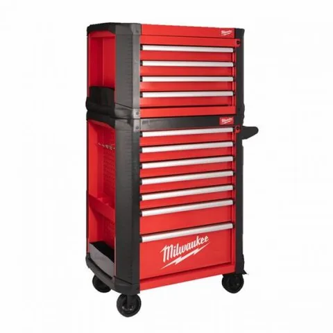 VERKTØYVOGN 11 SKUFFER TOOLGUARD™ 30" / 78 CM topp og bunnvogn - Milwaukee 