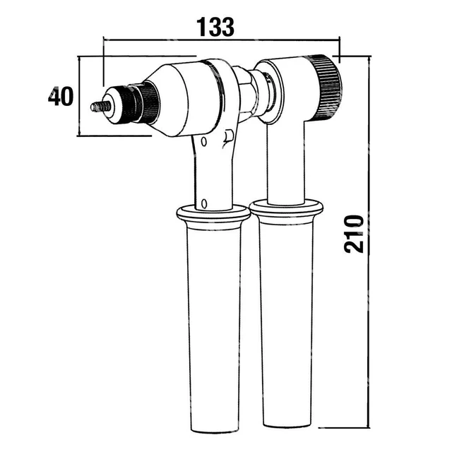 BLINDMUTTERSKRALLE M5-M12 RIV906 For blindmuttere M5 - M12, Plastkoffert 