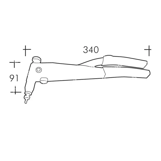 BLINDMUTTERTANG RIV901C M3-M6 PLASTESKE Boks med assortert blindmuttere, Eske 