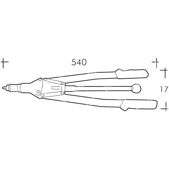 BLINDMUTTERTANG M3-M10 RIV903C For blindmuttere M3-M10, Kasse 