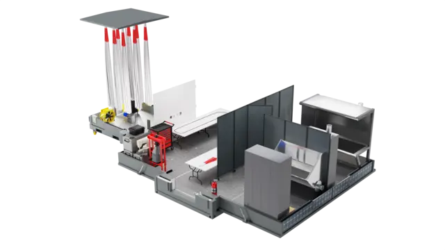 MOBILE DRAG / PARA CHUTE DRYING TOWER For drying 6 ea. drag / para chutes 