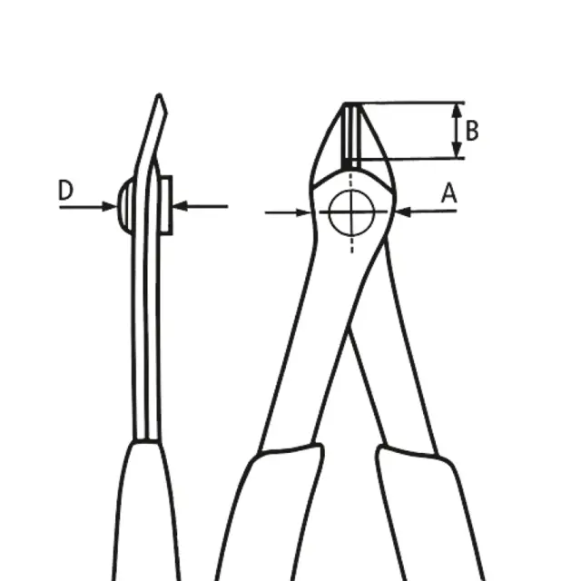 SIDEAVBITER M/ RETURFJÆR SUPER KNIPS® 78 81 125 - Knipex 