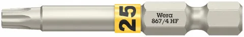 BITS 1/4" TORX® HF TX25 50MM 867/4 HF Wera 