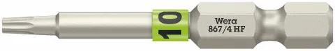 BITS 1/4" TORX® HF TX10 50MM 867/4 HF Wera 