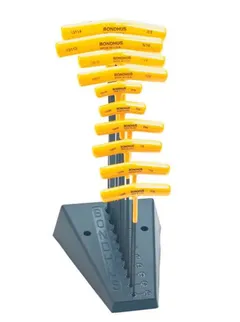 UNBRAKOSETT T-H&#197;NDTAK 10 STK 3/32 - 3/8&quot; BTX10S - Sekskantsett, Stativ, Bondhus