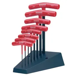 UNBRAKOSETT T-H&#197;NDTAK 8 STK 2-10MM HTX80M/S - Sekskantsett, Stativ, Bondhus