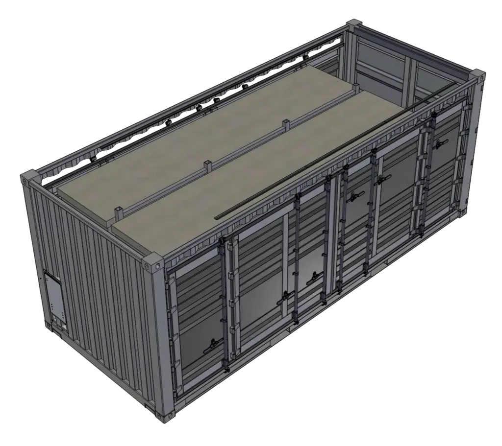 CONTAINER JSM MISSILE 20F ISO Fitted for 4 ea. Joint Strike Missiles 
