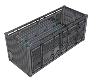 CONTAINER AMRAAM MISSILE 20F ISO Fitted for 16-24 ea. Amraam missiles