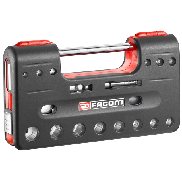 PIPESETT 3/8" DR. 8-22MM SEKSKANT 18 DELER JL.DBOX1 - Facom 