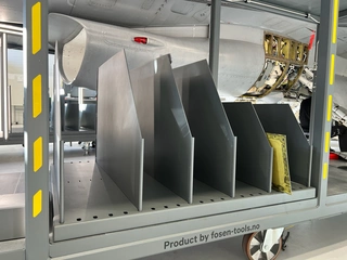 RACKING STORAGE AIRCRAFT SERVICE MODULES RAL 7016, Storage racking, aircraft part