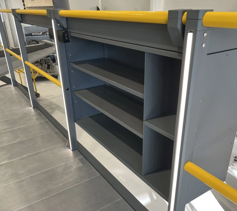 CABINET FOR RAILING SERVICE MODULES Powdercoated, Service maintenance moduls