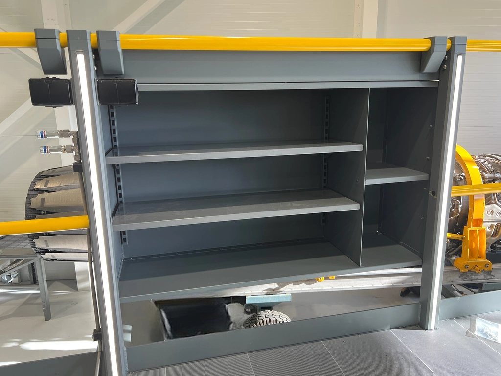 CABINET FOR RAILING SERVICE MODULES Powdercoated, Service maintenance moduls 