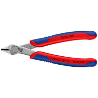 SIDEAVBITER ELEKTRONIKK SUPER KNIPS® 78 03 125 m/returfjær - Knipex