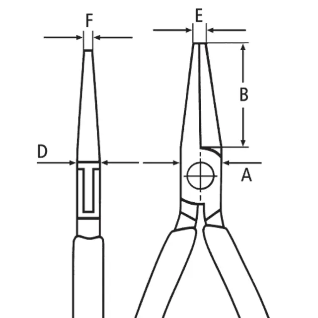 ELEKTRONIKK-GRIPETANG SPISS 35 12 115 -  Knipex 