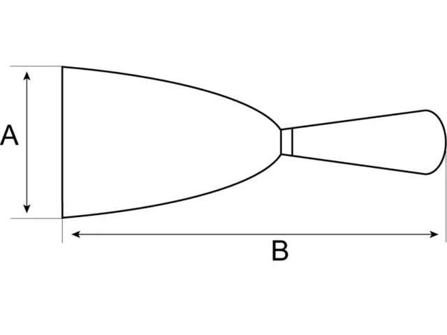 UNIVERSALSKRAPE MED 80MM KARBONSTÅL BLAD Type 2150 med tokomponents håndtak 