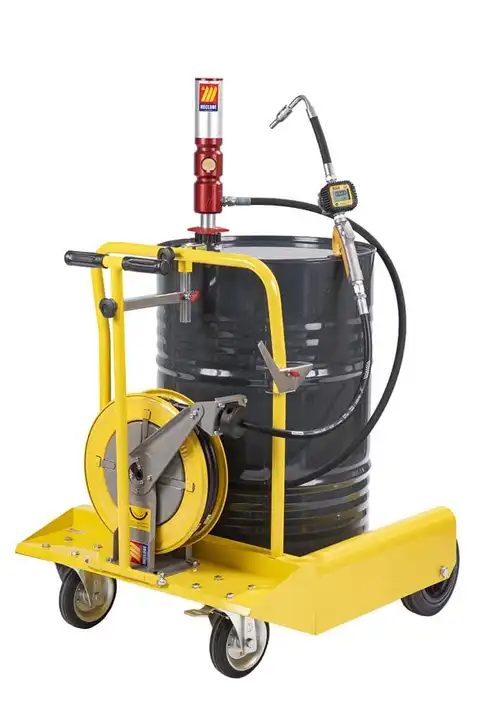 FATPUMPE SETT, PISTOL, VOGN, TROMMEL 3:1 180-220L For hydraulikk motor + gir olje