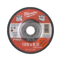 SLIPESKIVE METALL 6MM 125MM PRO+ SG 27/125X6 - Milwaukee tilbeh&#248;r