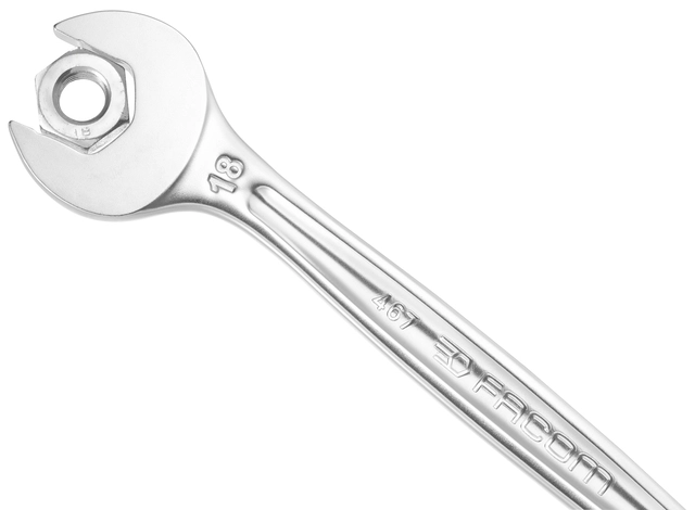 KOMB. NØKKEL 19MM M/SKRALLE OG VENDER 467B - Facom 