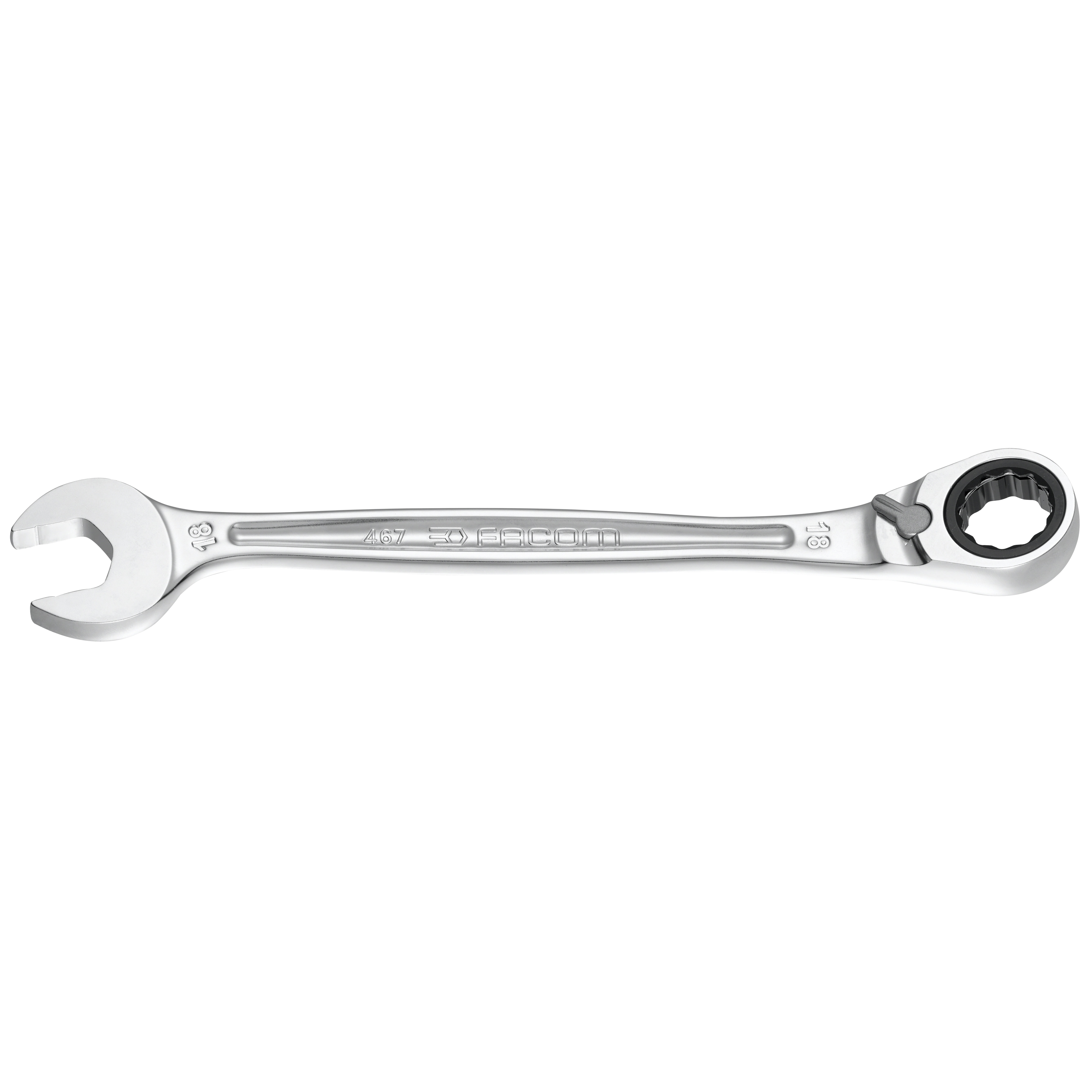 KOMB. N&#216;KKEL 32MM M/SKRALLE OG VENDER 467B - Facom