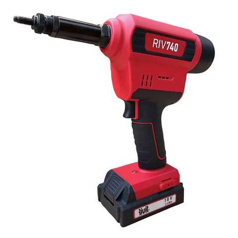 BLINDMUTTERTANG PRO RIV740 18V POPnut M3-M12, Lader, 2x2Ah batteri, koffert