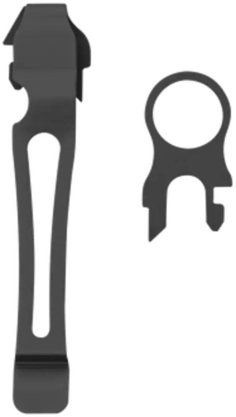 Tilbehør lommeklips og ring til sno Black ES Leatherman