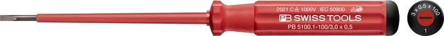 SKRUTREKKER RETT NR.1 VDE PB 5100 0.5x3.0x100mm Classic - PB Swiss Tools 